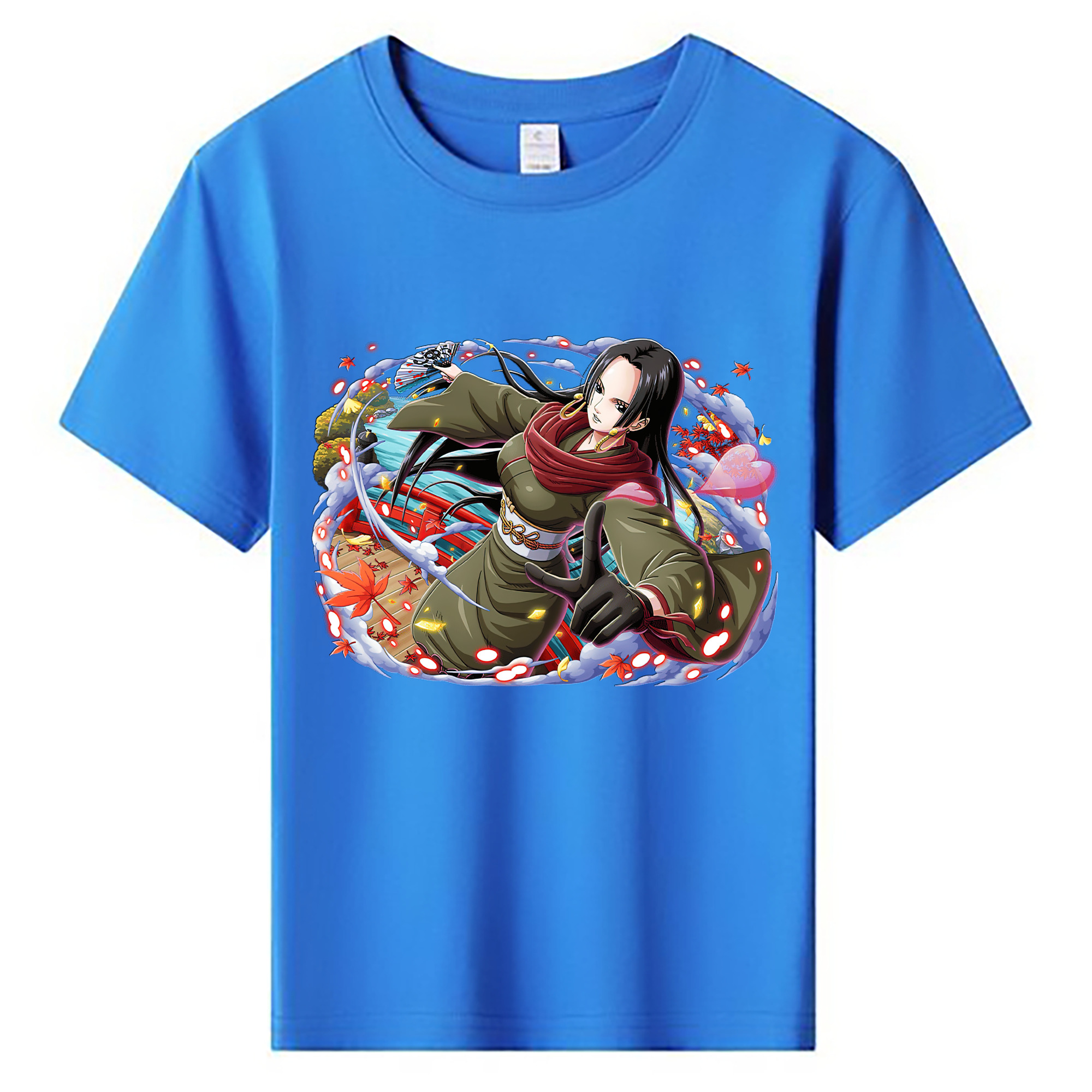 ワンピース ボア・ハンコック ONE PIECE Boa·Hancock 綿100％キッズTシャツ（フロントプリント）
